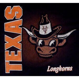 Vintage Texas Longhorns T-Shirt Men's Size XL Black Crew Neck Cotton TNT